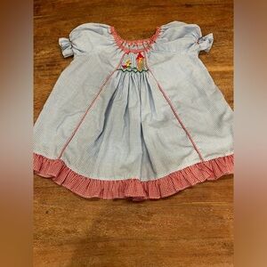 Wish upon a star girls Smocked Rapunzel Top size 6